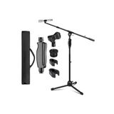 Larkin MS1337 Premium Ağır Hizmet Tipi (Heavy Duty) Profesyonel Çelik Mikrofon Standı & Sehpası (Taşıma Çantası ve Adaptör Hediyeli)