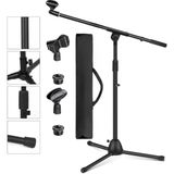 Larkin MS200 Üst Kalite Profesyonel Teleskopik Boom Mikrofon Standı & Sehpası (Taşıma Çantası ve Adaptör Hediyeli)