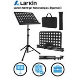 Larkin NS10 İki Kademe Uzayabilen Ağır Sağlam Şef Tipi Nota Sehpası Katlanır (Taşıma Çantalı)