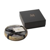 Laromita Decoration Gold Detaylı Kokulu Mum / M - Siyah - 1 Adet
