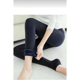 Larosa Lingerie Larosa Kadın Kışlık Ekstra Peluş Parlak Termal Tayt - Beyaz - Mavi - 104 cm