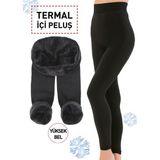 Larosa Termal Içi Peluş Kadın Tayt - Siyah