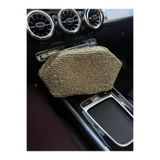 larosee Örgü Burslu Şık Simli Kadın El Çantası Portföy Clutch Gold Altın
