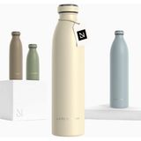 Lars Nysom Termos Su Şişesi 750 ml Çift Duvar Paslanmaz Çelik - Bej