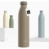 Lars Nysom Termos Su Şişesi 750 ml Çift Duvar Paslanmaz Çelik - Kahverengi