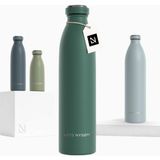 Lars Nysom Termos Su Şişesi 750 ml Çift Duvar Paslanmaz Çelik - Koyu Yeşil