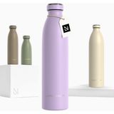 Lars Nysom Termos Su Şişesi 750 ml Çift Duvar Paslanmaz Çelik - Mor