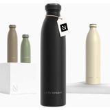 Lars Nysom Termos Su Şişesi 750 ml Çift Duvar Paslanmaz Çelik - Siyah