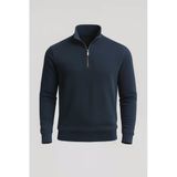 Lars Selanik Örme Yarım Fermuar Erkek Sweatshirt - Prusya Mavisi
