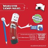 Larskas 24 Renkli Kuru Boya Kalemi Seti, Dayanıklı ve Silinebilir - 41 Delft Blue