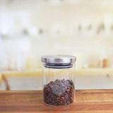 Larskas 300 ml Hava Geçirmez Metal Kapaklı Borosilikat Cam Kavanoz (8.5CM*10CM)