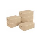 Larskas 6 Adet Büyük Boy Yatak Baza Altı Çok Amaçlı Hurç - 64X45X22 cm