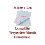 Larskas A6 Yapışkanlı Etiket, 10X15 Cm, 100 Adet, Tüm Yazıcılar ile Uyumlu (100) - 41 Delft Blue