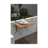 Larskas Ahşap Katlanır Balkon Masası