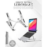 Larskas Ayarlanabilir Laptop Yükseltici Stand, Metal Tasarım - Ahşap