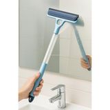 Larskas Busstier 4 In 1 Spreyli Cam Temizleyici Çekçek ve Fırça Aparatı Su Hazneli Pratik Camsil Çok Fonksiyonlu Pencere Banyo Ayna Temizlik Aracı