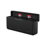 Larskas Djı Osmo Action 6 5 /osmo 360 Üçlü Yuvası Pd3.0 Hızlı Şarj Pilleri Kılıfı Tip-C Kablosu ile Çift Kart Yuvası Çoklu Koruma Djı Osmo Action 6/5 /osmo 360 Için