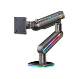 Larskas F6 Gaming 1 Adet Monitör Takılabilen, 32" - 60" Uyumlu, Rgb Aydınlatma, Kablo Kanallı, 2-20 kg Destekli, 360° Dönebilen, Masa Monte, Tuv Sertifikalı, Profesyonel Oyuncu Monitör Standı