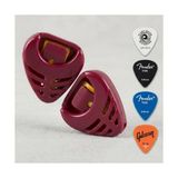 Larskas Gitar Pena Tutucu Bordo, 2 Adet Ukulele Pena Şarjörü ve 4 Adet Karışık Ince Çalma Penası Seti, (Penalar Rastgele Renk ve Model Gönderilir) - 41 Delft Blue