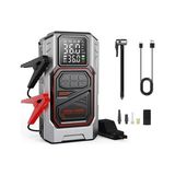 Larskas Harvox Çok Fonksiyonlu Taşınabilir Araç Güç Destek Cihazı – Akü Takviye & Power Destek Ünitesi Jump Starter – 12 V Çok Amaçlı Güç Kaynağı – Hava Basınç Pompası ve Acil Işık Fonksiyonlu