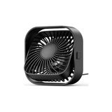 Larskas K51 Masaüstü Vantilatör 3 Kademeli 360° Döner Başlıklı USB Kablolu Soğutucu Fan Siyah