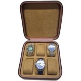 Larskas Kadife Iç Yüzeyli Ahşap Saat Kutusu, 6'lı Tasarım - 41 Delft Blue