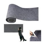 Larskas Kedi Tırmalama Matı, Kedi Tırmalama Tahtası, Kedi Duvarı, Düzeltilebilir Kendinden Yapışkanlı Kedi Koltuk Koruyucu, Kedi Tırmalama Matı, Kendinden Yapışkanlı Halı, Mat, Ped Yedek (Koyu Gri, 30 x 100