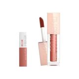 Larskas Maybelline New York Lifter Gloss Nemlendirici Dudak Parlatıcısı 009 Topaz & Mini Super Stay Matte Ink Likit Mat Ruj 65 Seductress Makyaj Seti