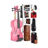 Larskas Midex HGA34PİNK-TYS Pembe 3/4 Çocuk Kemanı Full Set (10-13 Yaş Için)
