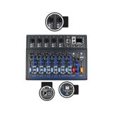 Larskas Midex MDX-07FXU 7 Kanal Ses Mikseri Deck Mikser (Kayıt USB Efekt)