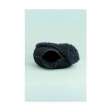 Larskas Peluş Donut Kedi Yatağı - Peluş Donut Kedi Tüneli Koyu Gri-L