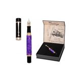Larskas Piguet Genève – Lüks ve Ergonomik Dolma Kalem & Tükenmez Kalem – Taurus Serisi – Alman M Uç, Altın Kaplama – Evrensel Refill ve Kartuş, Doldurulabilir Pompa, Hediye Kutulu (Dolma Kalem, Amour Violet) - 41 Delft Blue