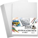 Larskas Resim Kağıdı 50X70 25 Li 100 gr 1 Paket 50 * 70 Resim Kartonu - 41 Delft Blue