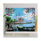 Larskas Sayılarla Boyama Tuval Seti Fırça Boya Dahil (Çıtalı) 40X50 cm - Ortaköy