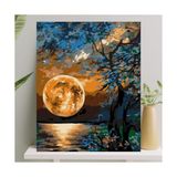 Larskas Sayılarla Boyama Tuval Seti Fırça Boya Dahil (Çıtalı) 40X50 cm - Yakamoz