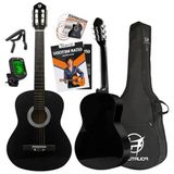 Larskas Siyah Klasik Gitar Seti, 4/4 Boyut ve Sap Ayarı ile Kullanım Kolaylığı