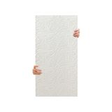 Larskas Tink 3D Kendinden Yapışkanlı Duvar Kağıdı Yeni Nesil Akustik Keçe Panel Dalgalı Desen 52X98 cm (Beyaz, 10 Adet 5 M²)