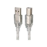 Larskas USB Yazıcı Kablosu 1,5 Metre 2.0V Şeffaf (SL-U2015)