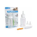 Larskas Yavru Kedi Köpek Biberonu 50 ml – Evcil Hayvan Süt ve Besleme Şişesi Seti, Ölçekli Mini Tasarım, 2 Yedek Silikon Emzikli, Temizleme Fırçalı, Yeni Doğan ve Yetim Yavru Bakım Aparatı