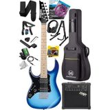 Larskas Yüksek Kalite 25W Amfili Elektro Gitar Seti - Maple Klavye
