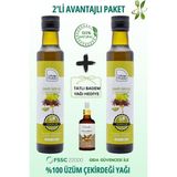 Las Frutas Yemeklik Üzüm Çekirdeği Yağı 250 ml 2’li – Soğuk Sıkım, Çok Amaçlı, Saf & Doğal