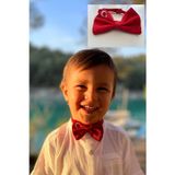 Las Vivas Kids Ay Yıldızlı Papyon, Kırmızı Beyaz Papyon, Bayraklı Papyon