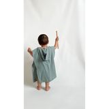Las Vivas Kids Müslin Çocuk Pançosu, Bebek Plaj Havlusu, Deniz Havuz Bornozu, Unisex Havlu - Yeşil - 1-2 Yaş