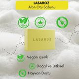LASAROZ 2 Adet Altın Otu Sabunu Ölmez Çiçek Sabunu Yenileyici Leke Karşıtı Sabun 100 gr - RENK