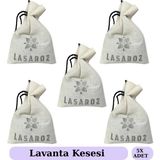 LASAROZ 5 Adet Lavanta Kesesi Dolap Çekmece Araba Kokusu Doğal