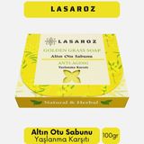 LASAROZ Altın Otu Sabunu Ölmez Çiçek Sabunu Yenileyici Leke Karşıtı Sabun 100 gr - Sarı