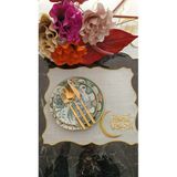 Lasetu Ramazan Mübarek Yazılı Tabak Altlığı, Supla, Amerikan Servisi 1 Adet - 39 x 39 cm - 001-Renkli