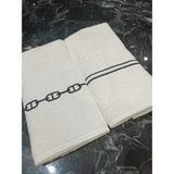 Lasetu Zincir ve Sargı Nakışlı Mutfak Havlusu Dekoratif Pamuklu 2 Adet Havlu - 001-Renkli - 30 x 50 cm