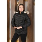 LASGARİS JEANS Kız Çocuk Kapüşonlu Kürk Detaylı Şişme Mont