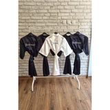 Lasilla 1 Adet Bride Sabahlık, 4 Adet Nedime Sabahlık Set, 5 'li Set - Standart - Beyaz - Siyah